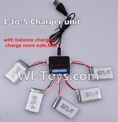 JJRC H37 Spare Parts-18-02 Upgrade 1-to-5 charger and balance charger(Not include the 5 battery),JJRC H37 RC Quadcopter Drone Spare Parts Replacement Accessories,H37 ELFIE Pocket Selfie Drone Parts