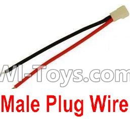JJRC H37 Spare Parts-23 Male Plug Wire for the Battery(1pcs),JJRC H37 RC Quadcopter Drone Spare Parts Replacement Accessories,H37 ELFIE Pocket Selfie Drone Parts