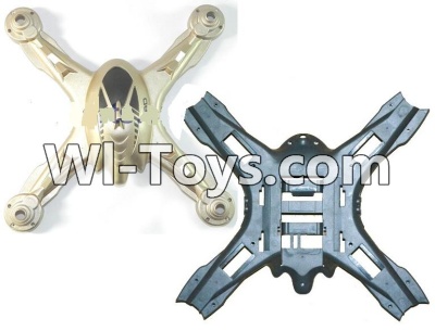 JJRC H9D H9W Parts-02 Upper and Bottom shell body cover-Golden For JJRC H9 H9D H9W Quadcopter Spare parts,RC drone Parts,2.4G UFO Parts