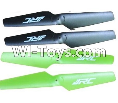 JJRC H9D H9W Parts-05 Propellers,Main rotor blades(4pcs)-2X Green and 2X Black For JJRC H9 H9D H9W Quadcopter Spare parts,RC drone Parts,2.4G UFO Parts