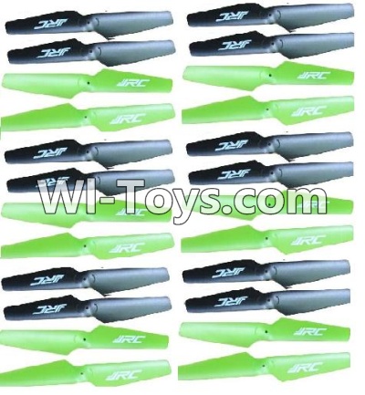 JJRC H9D H9W Parts-07 Propellers,Main rotor blades(24pcs)-12X Green and 12X Black For JJRC H9 H9D H9W Quadcopter Spare parts,RC drone Parts,2.4G UFO Parts