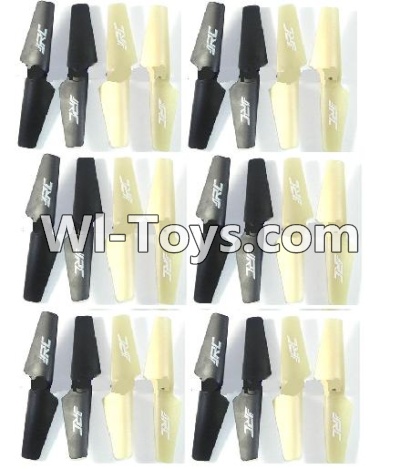 JJRC H9D H9W Parts-08 Propellers,Main rotor blades(24pcs)-12X Golden 12X Black For JJRC H9 H9D H9W Quadcopter Spare parts,RC drone Parts,2.4G UFO Parts