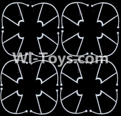 JJRC H9D H9W Parts-12 Outer protect frame(16pcs)-White For JJRC H9 H9D H9W Quadcopter Spare parts,RC drone Parts,2.4G UFO Parts