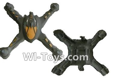 Lead Honor LH-X14 X14C X14DV X14WF Parts-03 Upper and bottom shell cover,Canopy-Black,Lead Honor LH-X14 X14C X14DV X14WF RC Quadcopter Drone Spare Parts Accessories,LH-X14 Replacement parts