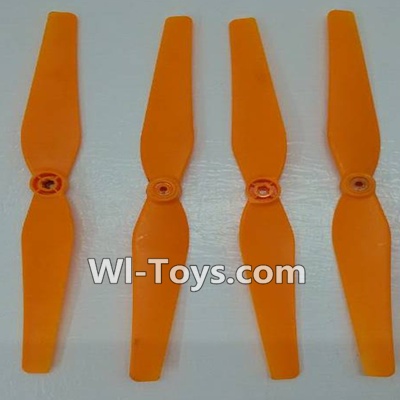 Lead Honor LH-X14 X14C X14DV X14WF Parts-05 Propellers,Main blades(4pcs)-Orange,Lead Honor LH-X14 X14C X14DV X14WF RC Quadcopter Drone Spare Parts Accessories,LH-X14 Replacement parts