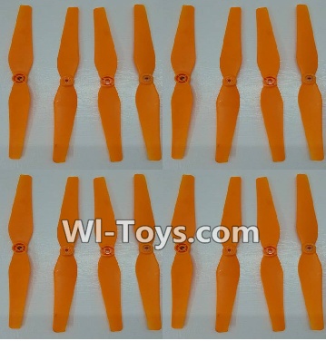 Lead Honor LH-X14 X14C X14DV X14WF Parts-08 Propellers,Main blades(16pcs)-Orange,Lead Honor LH-X14 X14C X14DV X14WF RC Quadcopter Drone Spare Parts Accessories,LH-X14 Replacement parts