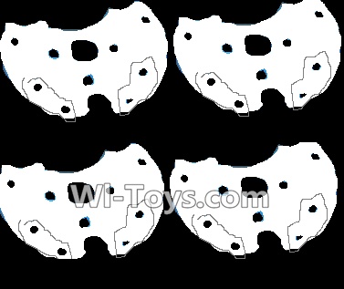 Lead Honor LH-X14 X14C X14DV X14WF Parts-30 Bottom pieces cover for the Motor cover(4pcs)-White,Lead Honor LH-X14 X14C X14DV X14WF RC Quadcopter Drone Spare Parts Accessories,LH-X14 Replacement parts
