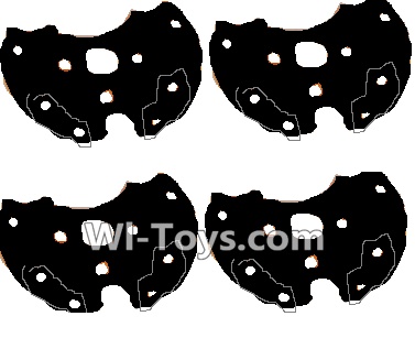 Lead Honor LH-X14 X14C X14DV X14WF Parts-31 Bottom pieces cover for the Motor cover(4pcs)-Black,Lead Honor LH-X14 X14C X14DV X14WF RC Quadcopter Drone Spare Parts Accessories,LH-X14 Replacement parts