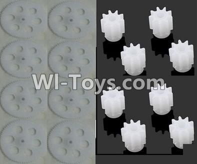 Lead Honor LH-X15 X15C X15WF Spare Parts-08 Big Main gear(8pcs) & Small gear for the Main motor(8pcs)-9 Teeth,Lead Honor LH-X15 X15C X15DV X15WF RC Quadcopter Drone Spare Parts Accessories,LH-X15 Replacement parts