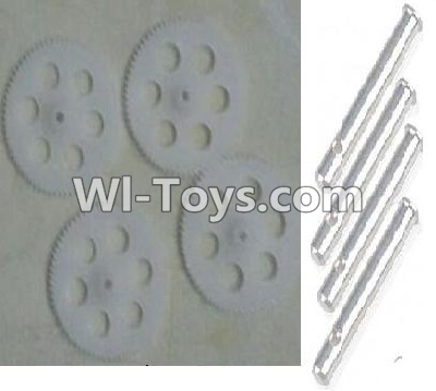 Lead Honor LH-X15 X15C X15WF Spare Parts-11 Main gear(4pcs) & Gear shaft for the main gear(4pcs),Lead Honor LH-X15 X15C X15DV X15WF RC Quadcopter Drone Spare Parts Accessories,LH-X15 Replacement parts