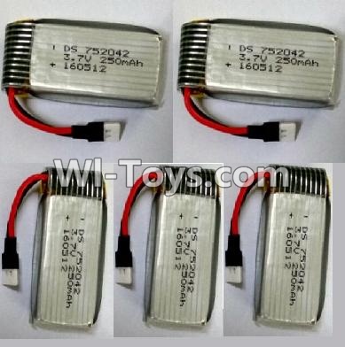 Lead Honor LH-X15 X15C X15WF Spare Parts-27 3.7V 250MAH Battery(5pcs),Lead Honor LH-X15 X15C X15DV X15WF RC Quadcopter Drone Spare Parts Accessories,LH-X15 Replacement parts