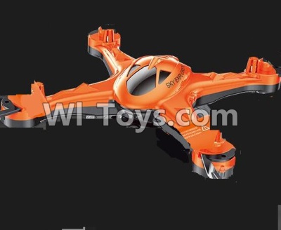 Lead Honor LH-X16 X16C X16WF X16DV Spare Parts-04 Upper and bottom shell cover-(Orange),Lead Honor LH-X16 X16C X16DV X16WF RC Quadcopter Drone Spare Parts Accessories,LH-X16 Replacement parts