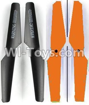 Lead Honor LH-X16 X16C X16WF X16DV Spare Parts-24 Propellers,Main rotor blades(2X Black,2X Orange),Lead Honor LH-X16 X16C X16DV X16WF RC Quadcopter Drone Spare Parts Accessories,LH-X16 Replacement parts