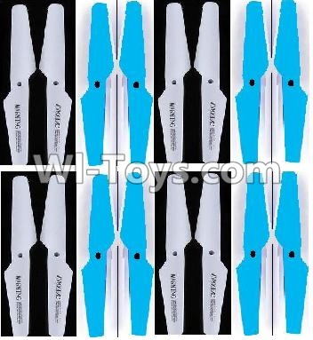 Lead Honor LH-X16 X16C X16WF X16DV Spare Parts-25 Propellers,Main rotor blades(8X White,8X Blue),Lead Honor LH-X16 X16C X16DV X16WF RC Quadcopter Drone Spare Parts Accessories,LH-X16 Replacement parts