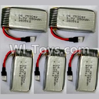 Lead Honor LH-X16 X16C X16WF X16DV Spare Parts-30 3.7V 450MAH Battery(5pcs),Lead Honor LH-X16 X16C X16DV X16WF RC Quadcopter Drone Spare Parts Accessories,LH-X16 Replacement parts