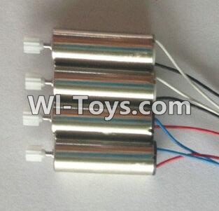 LH-X10 X10C X10WF Parts-42 Rotating Motor with red and blue wire(2pcs) & Reversing-rotating Motor with black and white wire(2pcs) For Lead Honor LH-X10 LH-X10C LH-X10WF Quadcopter parts rc drone parts