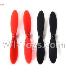 LH-X2 Parts-03 Main rotor blades,Propellers(4pcs)-2X Red And 2x Black For Lead Honor LH-X2 RC Quadcopter parts,LiHuang rc drone parts