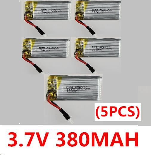 LH-X2 Parts-14 Upgrade 3.7v 380mah 25C Battery-Fly more time,More power(5pcs) For Lead Honor LH-X2 RC Quadcopter parts,LiHuang rc drone parts