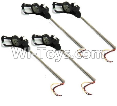 Lead Honor LH-X3 X3C Parts-07 Whole motor unit(4pcs)-(Include the Motor seat,Motor cover,Main gear with hollow pipe,bearing,Steel Pipe ) For the LiHuang X3 X3C rc Quadcopter parts,rc drone parts,rc helicopter parts