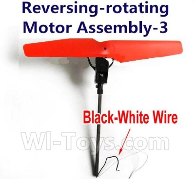 lead Honor LH-X4 X4C Parts -14 Reversing-Rotating Motor Assembly-3 with Red Blade(The motor wire is Black and White wire) For Lead Honor LH-X4 Quadcopter parts rc drone parts