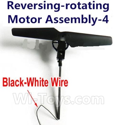 lead Honor LH-X4 X4C Parts -15 Reversing-Rotating Motor Assembly-4 with Black Blade(The motor wire is Black and White wire) For Lead Honor LH-X4 Quadcopter parts rc drone parts