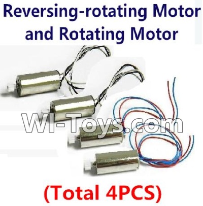 lead Honor LH-X4 X4C Parts -21 rotating Motor with red and blue wire(2pcs) & Reversing-rotating Motor with black and white wire(2pcs) For Lead Honor LH-X4 Quadcopter parts rc drone parts