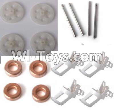 LH-X6 X6C X6DV Parts -06 Motor seat(4pcs) & Main gear(4pcs) Main shaft for the Main gear(4pcs) & Copper ring(4pcs) For Lead Honor Quadcopter rc drone parts