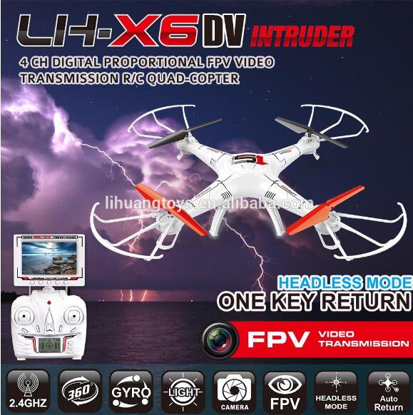 Lead Honor LH-X6DV Quadcopter-Option4(Include the HD 2,000,000 Pixels camera,Also include the FPV Real time camera video Transmission receiver screen Parts) For Lead Honor Quadcopter rc drone parts