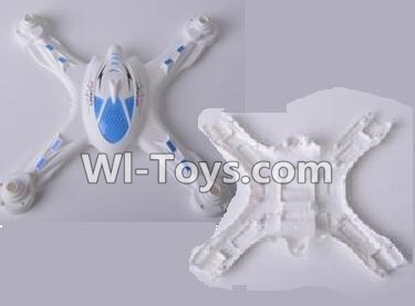 LH-X8 X8C X8DV X8WF Parts-02 Upper and bottom shell cover,Canopy-Blue For Lead Honor LH-X8 LH-X8C LH-X8DV LH-X8WF Quadcopter parts rc drone parts