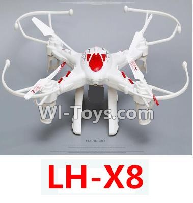LH-X8 Parts-47 BNF for LH-X8-Red(Only the Whole LH-X8 Quadcopter,No battery,No transmitter,No charger)