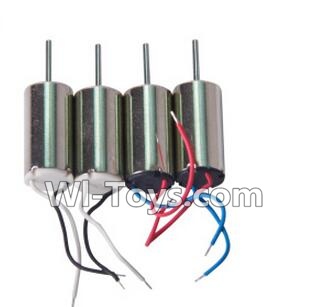 Lead Honor LH-X9 Parts -16 Rotating Motor with red and blue wire(2pcs) & Reversing-rotating Motor with black and white wire(2pcs) For LiHuang LH-X9 Quadcopter parts rc drone parts