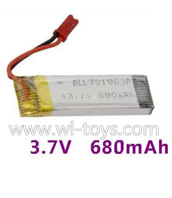 Lishitoys L6036 RC Quadcopter Parts-27 Upgrade 3.7v 680mah 25C battery for Lishitoys L6036 Quadcopter(Size-70mmX18mmX8mm)-1pcs