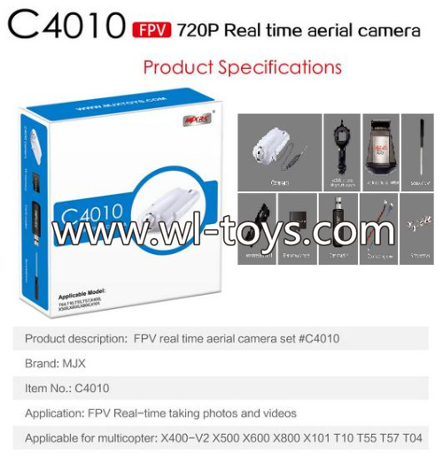 MJX X101 RC Quadcopter Parts-49 MJX C4010 FPV Real-time Aerial Camera Componets (Suit for MJX X101,X400-V2,X500,X600,X800 Quadcopter,T10,T55,T57,T04 Helicopter)