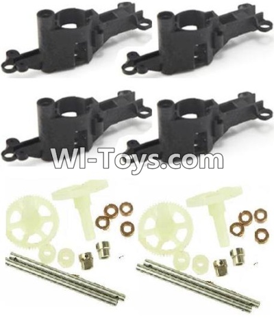 MJX X102H X102 Spare Parts-08 Motor seat cover(4pcs) & Main gear(2pcs) & Copper ring(4pcs) & Steel Pipe(2pcs) & Copper sleeve(2pcs),MJX X102H RC Quadcopter Drone Spare Parts Replacement Accessories