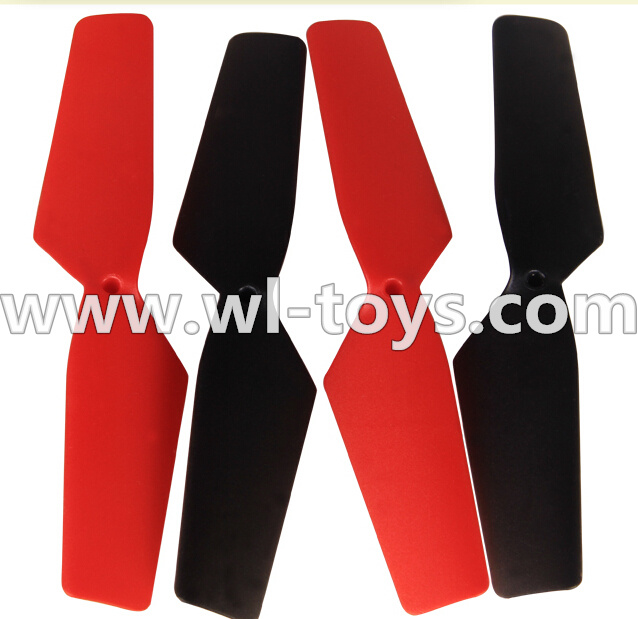 MJX X300 X300C RC Quadcopter parts-16 Main rotor blades,Propellers(4pcs)-2pcs Red And 2pcs Black