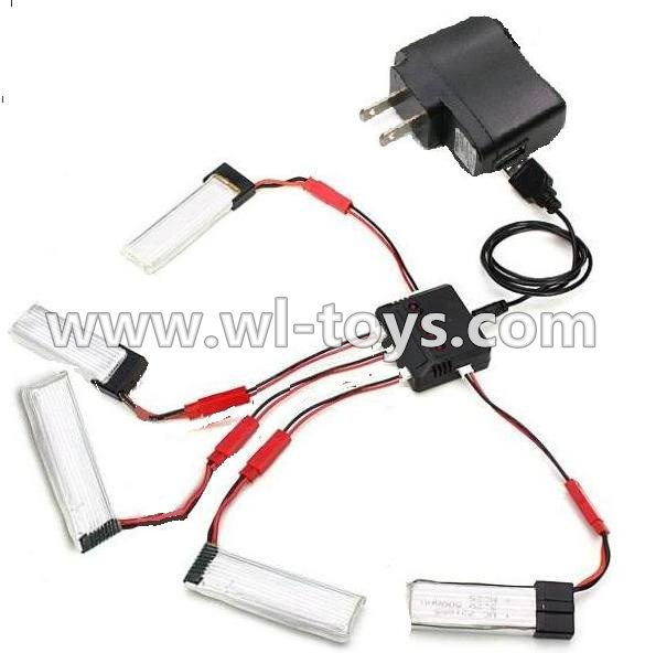 MJX X300 X300C RC Quadcopter parts-35 Upgrade 1-to-5 Balance bharger and USB charger & usb-to-Socket conversion plug(Not include the 5x battery)