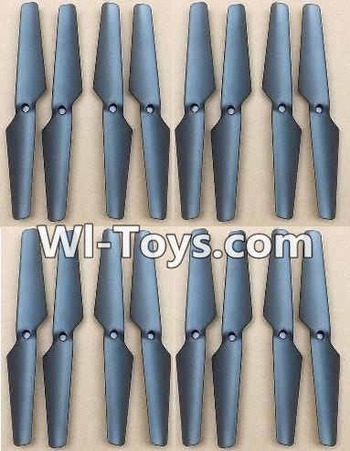 MJX X402 X402H Spare Parts-13 Propellers,Main rotor blades(16pcs)-Black,MJX X402H X402 RC Quadcopter Drone Spare Parts Replacement Accessories