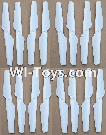 MJX X402 X402H Spare Parts-14 Propellers,Main rotor blades(16pcs)-White,MJX X402H X402 RC Quadcopter Drone Spare Parts Replacement Accessories