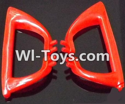 MJX X402 X402H Spare Parts-26 Landing skid,Landing gear,Tripod(2pcs Red),MJX X402H X402 RC Quadcopter Drone Spare Parts Replacement Accessories