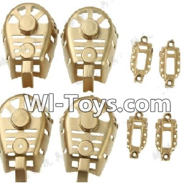 MJX X402 X402H Spare Parts-41 Motor cover,Small Motor seat cover)-Each 4pcs-Golden,MJX X402H X402 RC Quadcopter Drone Spare Parts Replacement Accessories