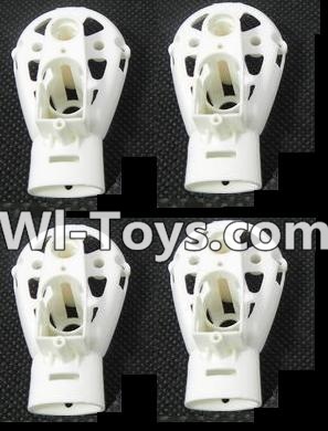 MJX X402 X402H Spare Parts-49 Motor seat(4pcs)-White,MJX X402H X402 RC Quadcopter Drone Spare Parts Replacement Accessories