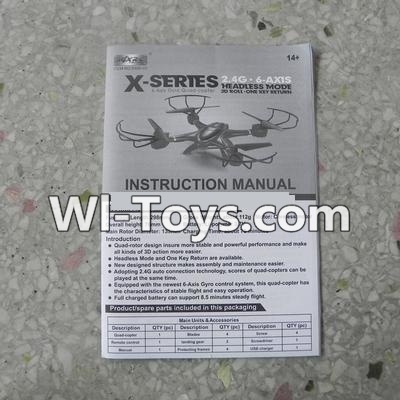 MJX X402 X402H Spare Parts-50 English Manual,MJX X402H X402 RC Quadcopter Drone Spare Parts Replacement Accessories