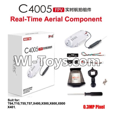 MJX X401 X401H Spare Parts-75 MJX C4005 Camera unit(Can be used for MJX X300C,X400,X400-V2,X401,X401H,X402,X402H,X500,X600,X800 Quadcopter),MJX X401H X401 RC Quadcopter Drone Spare Parts Replacement Accessories