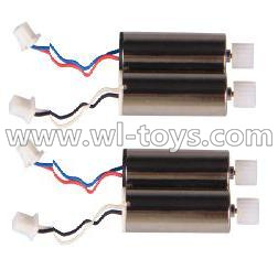 MJX X500 RC Quadcopter parts-16 Rotating Motor with red and Blue wire(2pcs) & Reversing-rotating Motor with Black and white wire(2pcs)