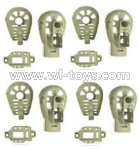 MJX X500 RC Quadcopter parts-31 Whole motor unit parts(Include the Motor seat,Motor cover,Motor seat cover)-4pcs-Gray