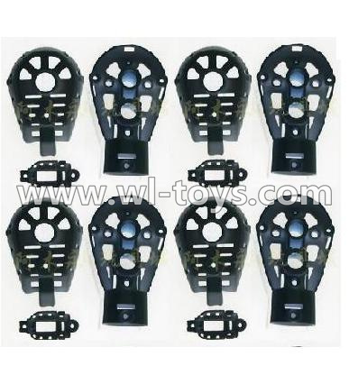 MJX X500 RC Quadcopter parts-36 Whole motor unit parts(Include the Motor seat,Motor cover,Motor seat cover)-4pcs-Black