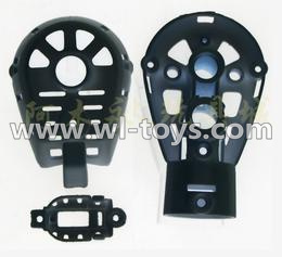 MJX X500 RC Quadcopter parts-37 Whole motor unit parts(Include the Motor seat,Motor cover,Motor seat cover)-1pcs-Black