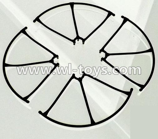 MJX X500 RC Quadcopter parts-42 Outer protect frame-Black