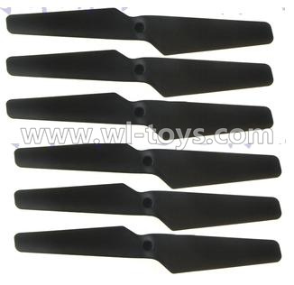 MJX X600 RC Quadcopter parts-10 Main rotor blades,Propellers(6pcs)-Black