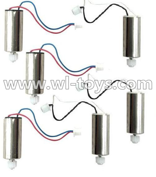 MJX X600 RC Quadcopter parts-21 Reversing-rotating Motor with Black and white wire(3pcs) & rotating Motor with red and Blue wire(3pcs)